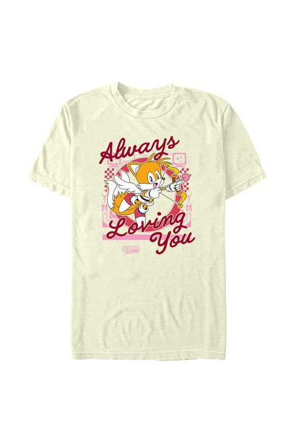 Men's Sonic the Hedgehog Tails Always Loving You Graphic T-Shirt