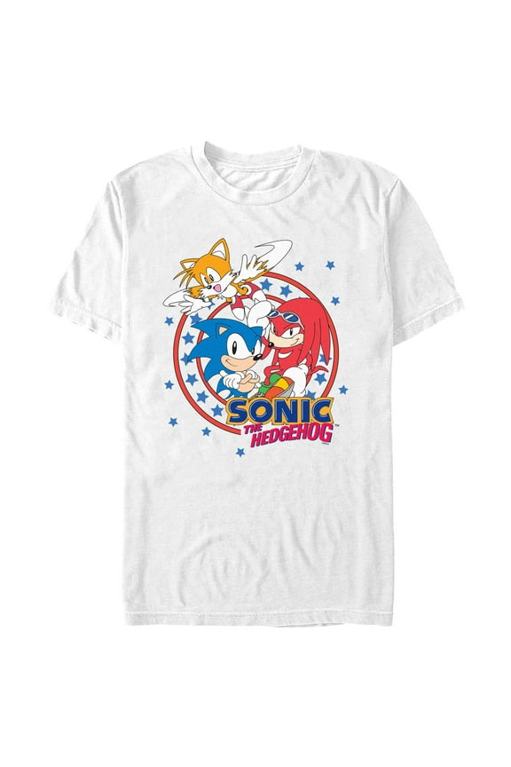 Men's Sonic the Hedgehog Trio Logo Graphic T-Shirt