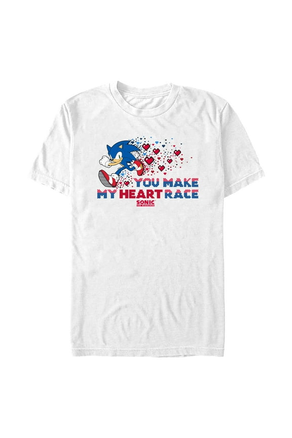 Men's Sonic the Hedgehog You Make My Heart Race Graphic T-Shirt