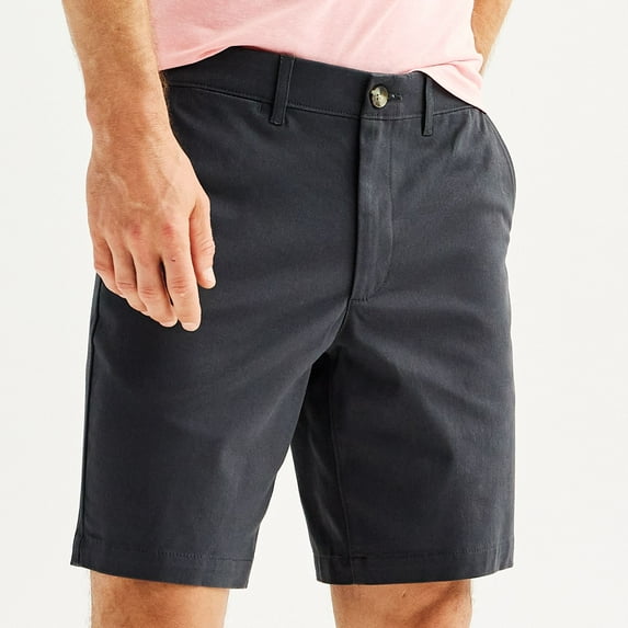 Men's Sonoma Goods For Life® 9" Flexwear Flat Front Shorts Color: Dark Gray Size: 29 9 IN