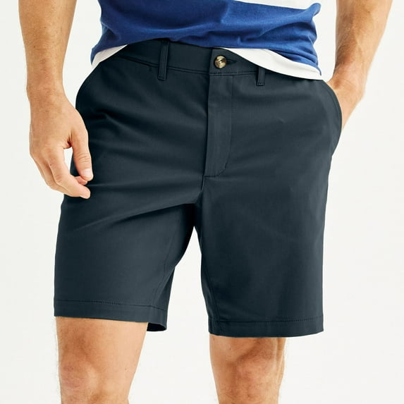Men's Sonoma Goods For Life® 9" Flexwear Flat Front Shorts Color: Navy Size: 30 9 IN