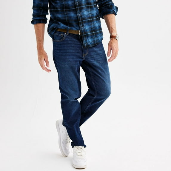 Men's Sonoma Goods For Life® Athletic Fit Jeans Color: Dark Blue Wash Size: 32X32