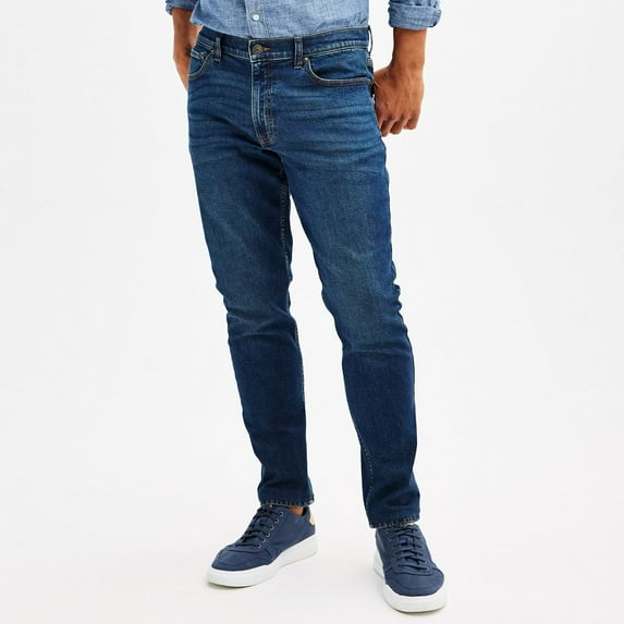Men's Sonoma Goods For Life® Athletic Fit Jeans Color: Dark Wash Khaki Tint Size: 33X32
