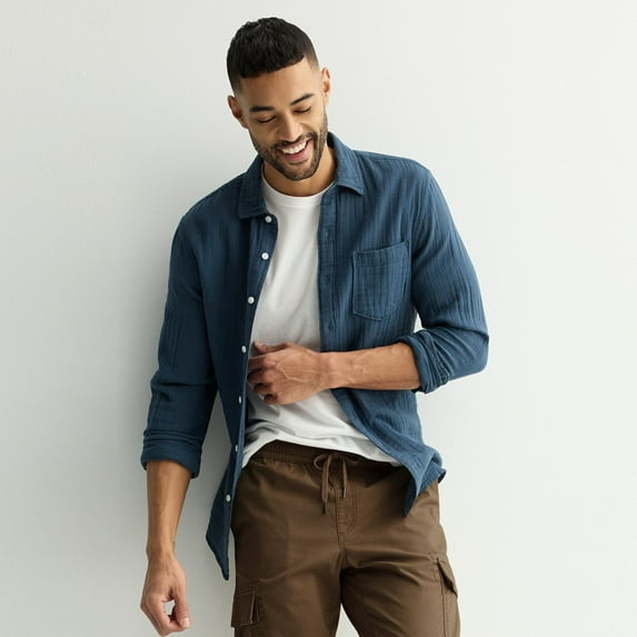 Men's Sonoma Goods For Life® Pull-on Cargo Pants Color: Rain Drum Size: S