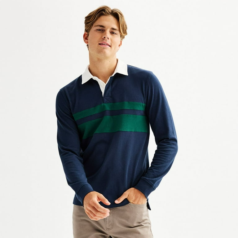 Sonoma long sleeve polo deals