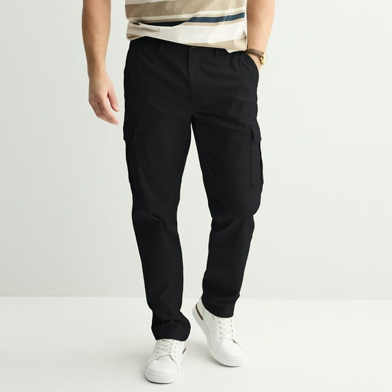 Men's Sonoma Goods For Life® Straight-Fit Cargo Pants Color: Black Size: 40X32