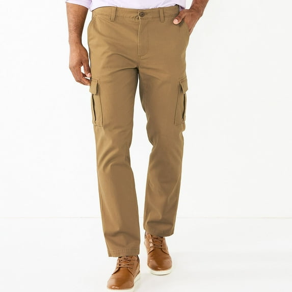 Men's Sonoma Goods For Life® Straight-Fit Cargo Pants Color: Dark Khaki Size: 40X32