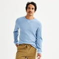 thumbnail image 1 of Men's Sonoma Goods For Life® The Essential Waffle Thermal Tee Color: Light Blue Size: M, 1 of 4