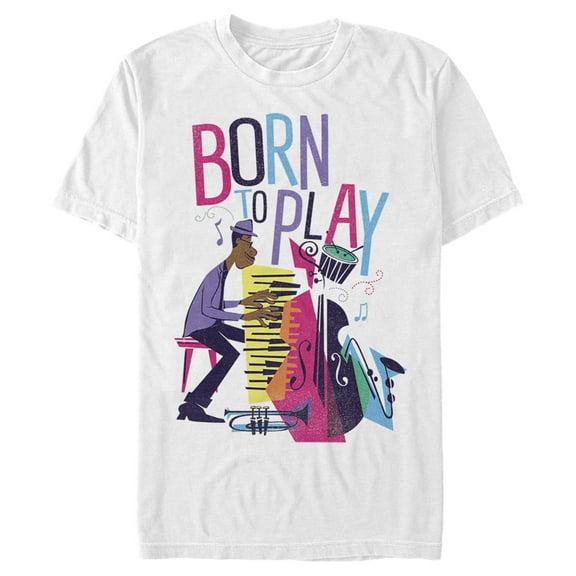 Men's Soul Born to Play  Graphic Tee White Large