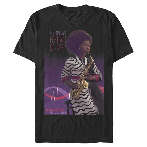 Men's Soul Dorothea on Saxophone Graphic Tee Black X Large