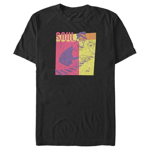 Men's Soul Joe and Mittens Piano Solo Graphic Tee Black X Large