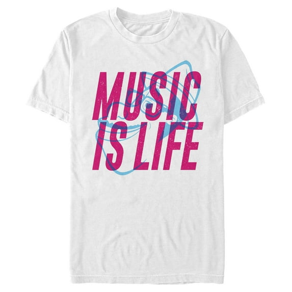 Men's Soul Music Is Life Graphic Tee White 3X Large