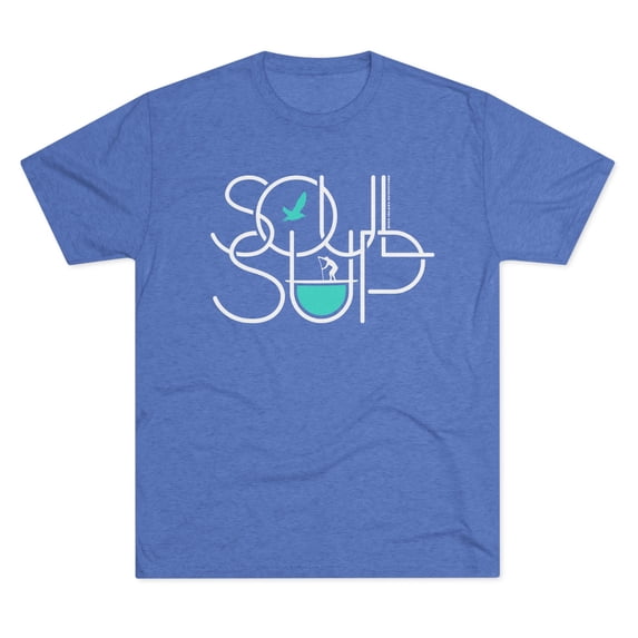 Men's "Soul SUP" Tri-Blend Crew Tee by Bird Island Outfitters