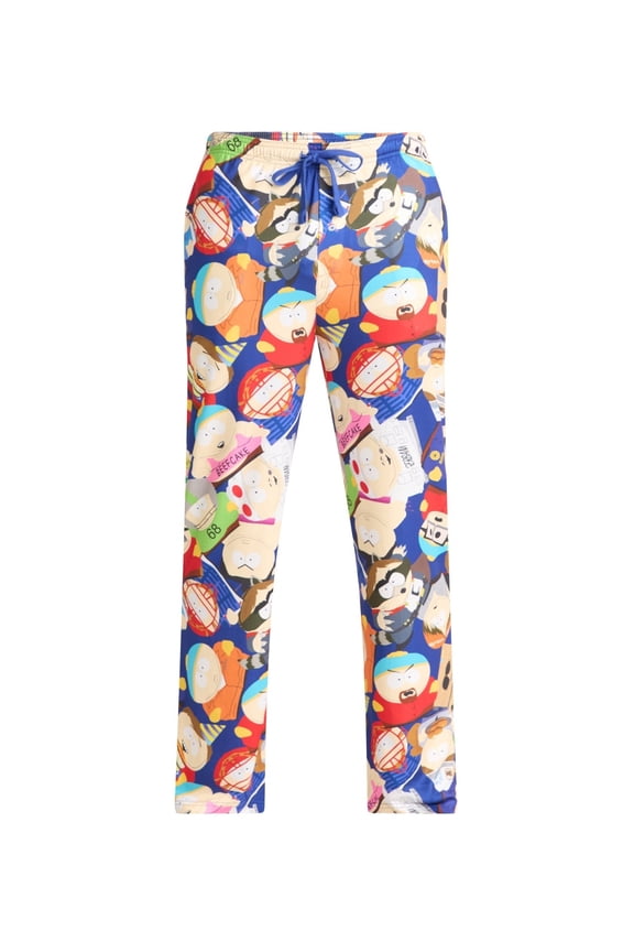 Men's South Park Blue Pajama Sleep Pants - Small