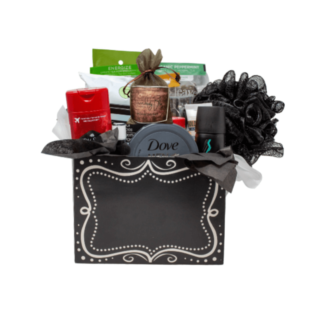 Men's Spa Gift Basket for Relaxation and Stress-Relief