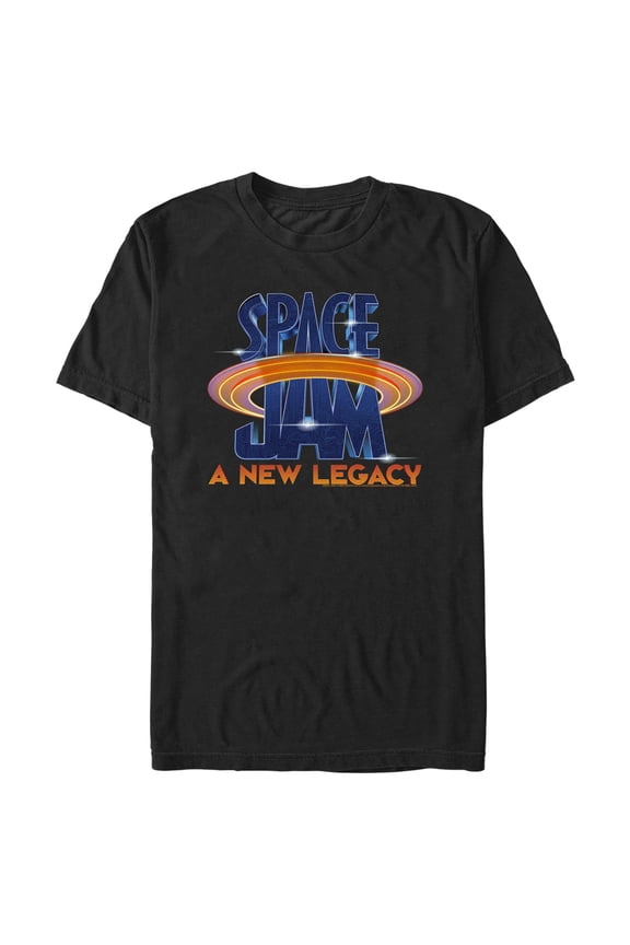 Men's Space Jam: A New Legacy Classic Logo Graphic Tee Black Small