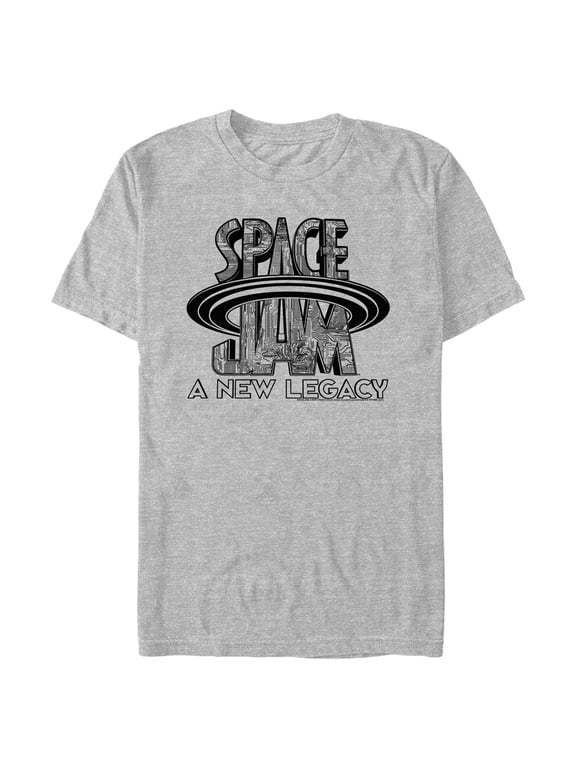 Men's Space Jam: A New Legacy Cyber Logo Graphic Tee Athletic Heather Medium