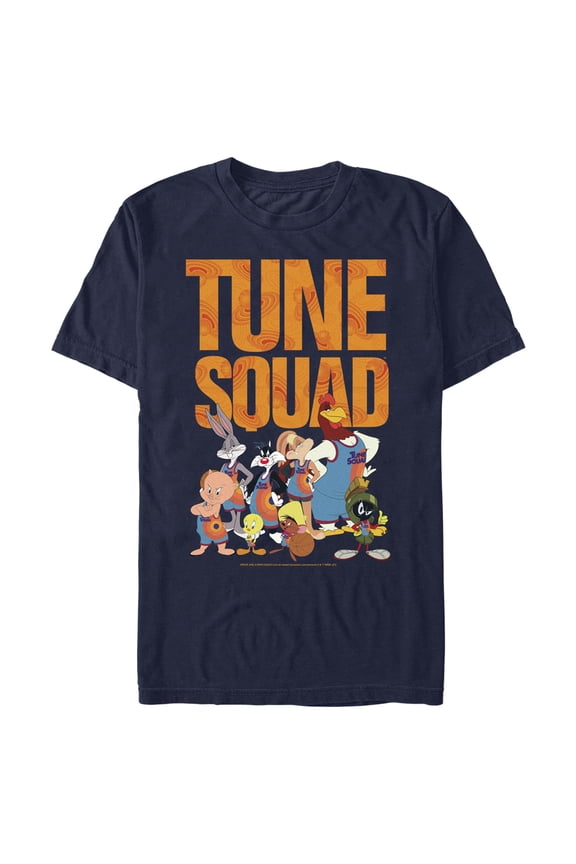 Men's Space Jam: A New Legacy Full Tune Squad Graphic Tee Navy Blue Medium