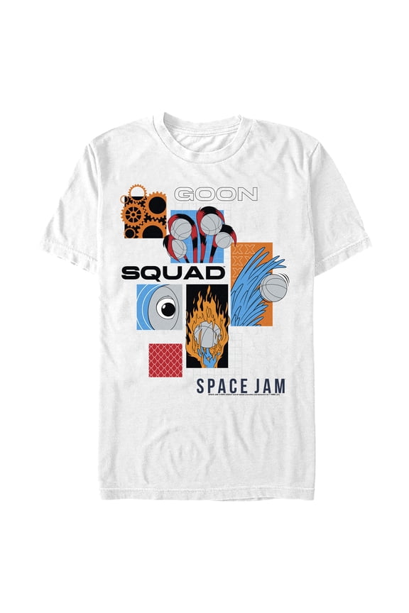 Men's Space Jam: A New Legacy Goon Squad Abstract Graphic Tee White Small