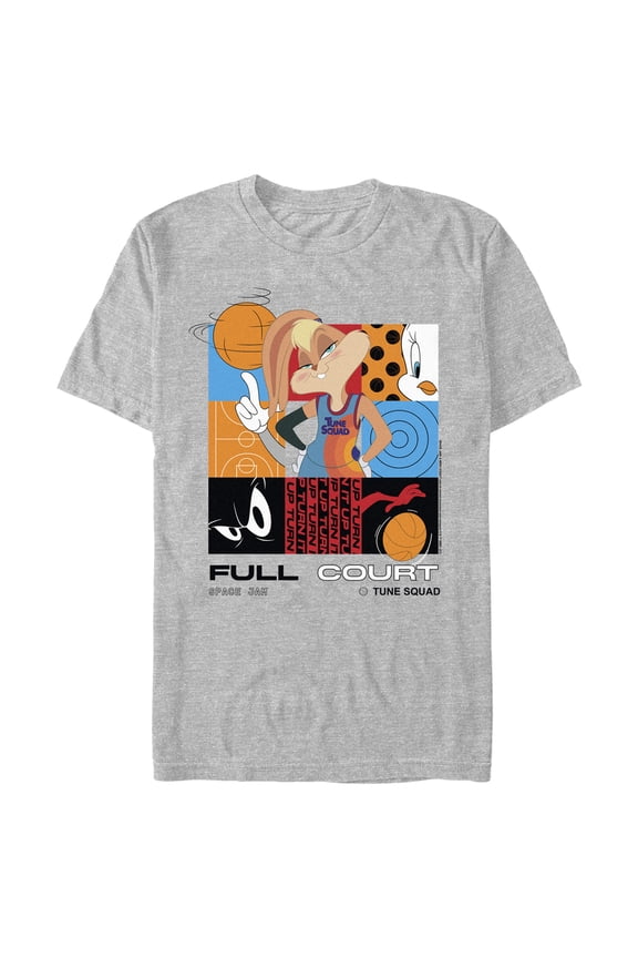 Men's Space Jam: A New Legacy Lola Bunny Full Court Graphic Tee Athletic Heather Large