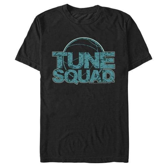 Men's Space Jam: A New Legacy Tune Squad Basketball Logo Graphic Tee Black Large