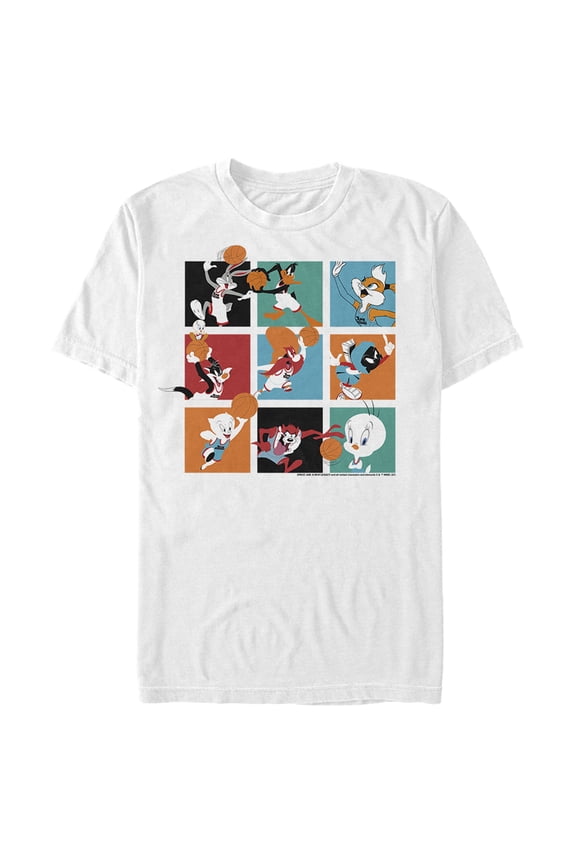Men's Space Jam: A New Legacy Tune Squad Boxes Graphic Tee White Large