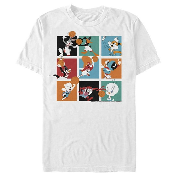 Men's Space Jam: A New Legacy Tune Squad Boxes Graphic Tee White Large