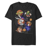 Mens Space Jam Basketball Icons Graphic T-Shirt