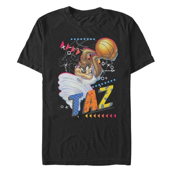 Men's Space Jam Taz Basket Ball  Graphic T-Shirt
