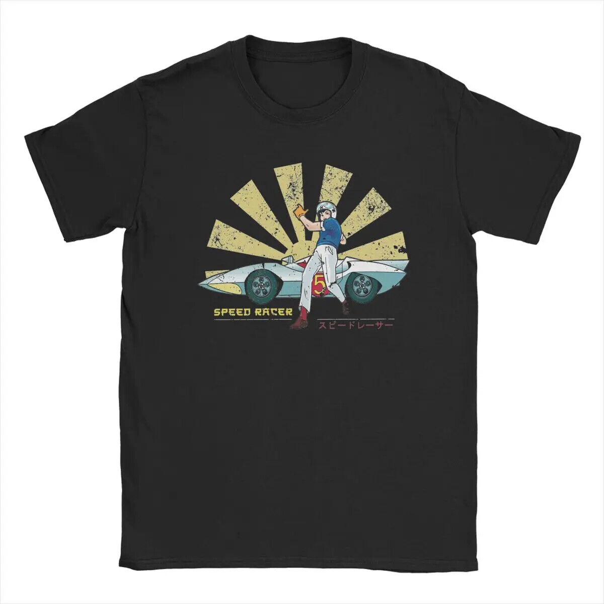 Men's Speed Racer Retro Japanese T Shirts Pure Cotton Clothing Awesome ...