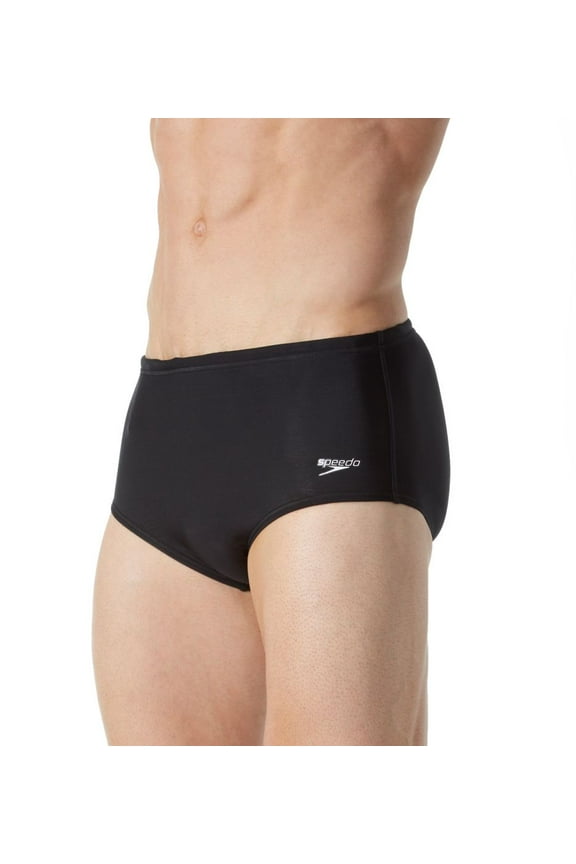 Men's Speedo 7300121 Dive 5 Inch Powerflex Swim Brief (Speedo Black 30 Waist)