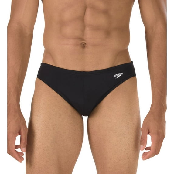 Men's Speedo 7300165 Solar 1 Inch Swim Brief (Black 38 Waist)