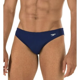Men s Speedo 7300121 Dive 5 Inch Powerflex Swim Brief New Navy 34 Waist Walmart