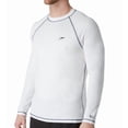 thumbnail image 1 of Men's Speedo 7482183 Easy Long Sleeve Loose Fit Swim Tee (White 2XL), 1 of 2