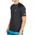 thumbnail image 1 of Men's Speedo 7748220 Easy Regular Fit Short Sleeve Swim Shirt (Speedo Black L), 1 of 3