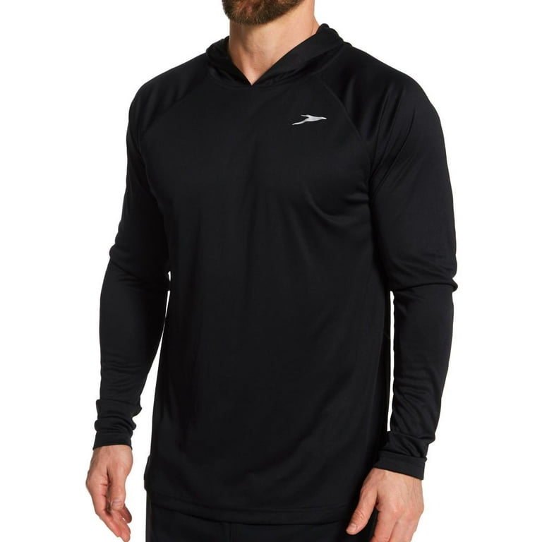 Mens hooded swim shirt best sale