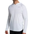 thumbnail image 1 of Men's Speedo 7748302 Baybreeze Hooded Swim Shirt (White XL), 1 of 1