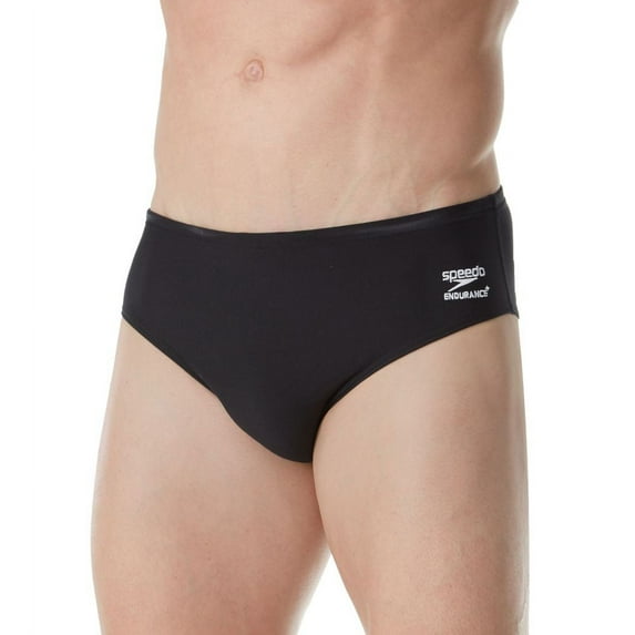 Men's Speedo 805012 Endurance 3 Inch Swim Brief (Speedo Black 32 Waist)