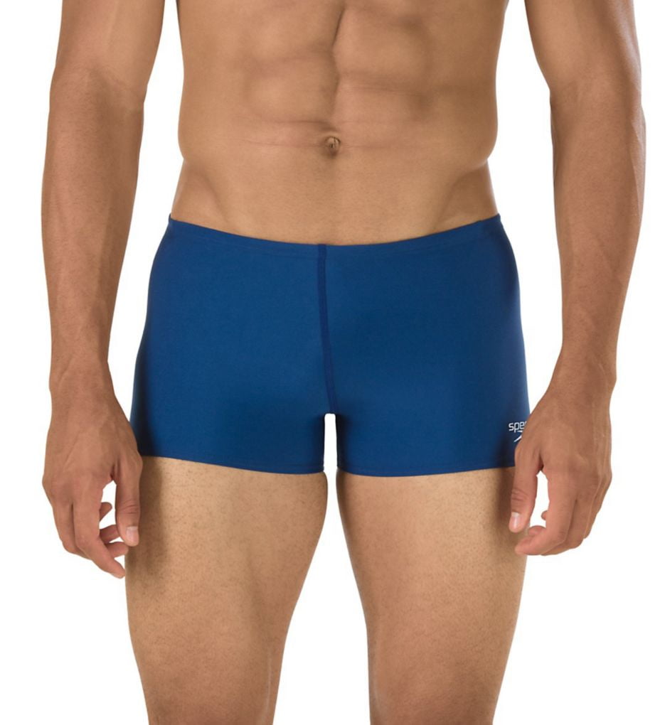 Men's Speedo 805016 Endurance Square Leg Swim Trunk (Navy 32 Waist