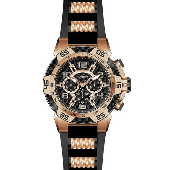 Men's Speedway Quartz Multifunction Black Dial Watch 24234