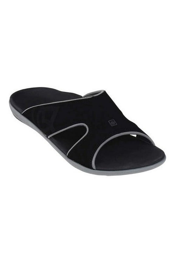 Men's Kholo Orthotic Slide Sandals WIDE WIDTH -Carbon/Pewter
