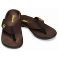 thumbnail image 1 of spenco men's yumi pure sandal sandal, chocolate, 14m medium us, 1 of 4