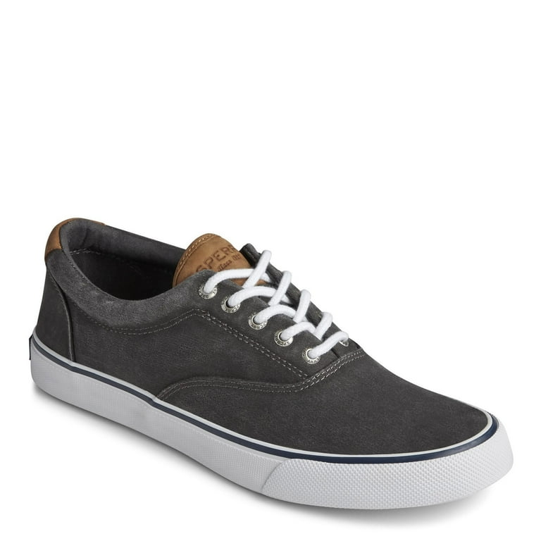 Sperry Men's Striper II CVO Sneaker Salt Washed Black Twill