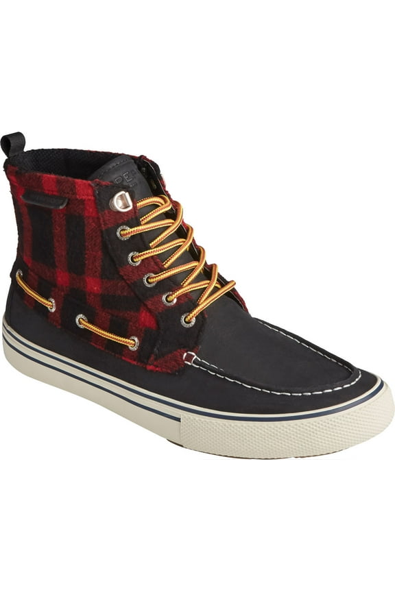 Men's Sperry Top-Sider Bahama Storm Waterproof High Top Buff Check Leather/Suede 10 M