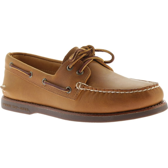 Men's Sperry Top-Sider Gold Cup A/O 2-Eye Boat Shoe Tan/Gum Full Grain Leather 8 M