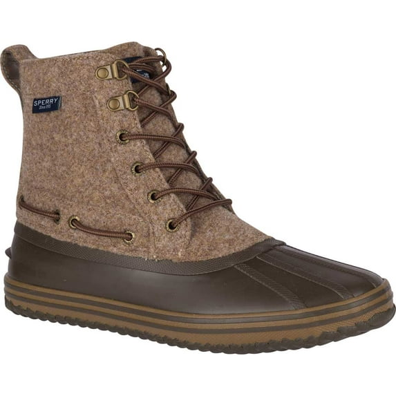 Men's Sperry Top-Sider Huntington Duck Boot Brown Wool/Rubber 11 M