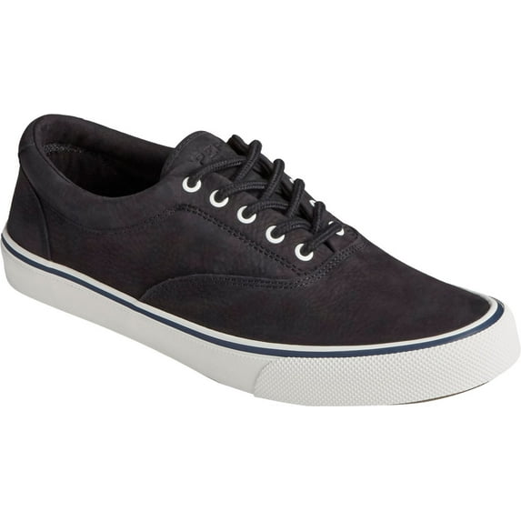 Sperry STS22717: Men's Striper ll CVO Black Washable Leather Sneaker (12 D(M) US Men)