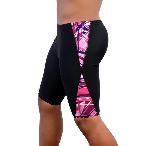 Men's Spice Jammer Swimsuit (MJ011) - Black/Maroon - 34