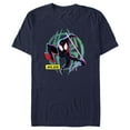 thumbnail image 1 of Men's Spider-Man: Across the Spider-Verse Miles Logo Graphic Tee Navy Blue Small, 1 of 5