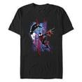 thumbnail image 1 of Men's Spider-Man: Across the Spider-Verse Miles Morales and Spider Gwen  Graphic Tee Black 2X Large, 1 of 5